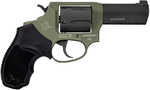 Taurus Defender 605 Double/Single Action Revolver .357 Magnum 3" Barrel 5 Round Capacity Black Hogue Rubber Grip Sniper Green And Black Finish