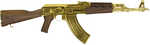 Zastava Arms ZPAPM70 Semi-Automatic Rifle 7.62x39mm 16.25" Barrel (1)-30Rd Magazine Fixed American Walnut Stock 24K Gold Plated Finish
