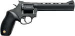 Taurus 692 Revolver 9mm Luger, 38 Special +P or 357 Mag Caliber with 6.50" Vent Rib Barrel 7 Shot Cylinder Overall Matte Black Finish Steel & Black Ribber Grip Includes 2 Cylinders