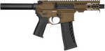 CMMG Banshee MK4 Semi-Auto Rimfire Pistol .22 Long Rifle 4.5" 4140 Chrome Moly Barrel (1)-25Rd Magazine Black Polymer Grips Midnight Bronze Cerakote Finish