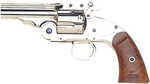 Taylors & Company Schofield Top Break Revolver .44-40 Winchester 5" Barrel 6 Round Capacity Walnut Grip Nickel-Plated Finish