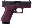Glock 43X Semi-Automatic Pistol 9mm Luger 3.41" Barrel (2)-10Rd Magazines Black Glitter Slide Black Cherry Finish