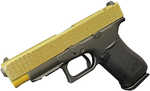 Glock G43X MOS Slim Sub-Compact Semi-Automatic Pistol 9mm Luger 3.41" Barrel (2)-10Rd Magazines Gold Glitter Slide Black Polymer Finish