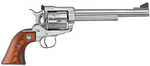 Ruger Blackhawk Single Action Revolver .45 Long Colt 7.5" Barrel 6 Round Capacity Adjustable Rear & Ramp Front Sights Hardwood Grips Stainless Steel Finish