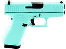 Glock 43X Sub-Compact Semi-Automatic Pistol 9mm Luger 3.41" Barrel (2)-10Rd Magazines Fixed Sights Robin's Egg Blue Finish
