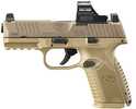 FN America FN 509 Midsize MRD Holosun Semi-Automatic Pistol 9mm Luger 4" Barrel (1)-15Rd & (1)-24Rd Magazines Holosun 407C Included Flat Dark Earth Polymer Finish