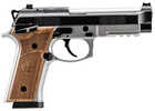 Beretta 92GTS Launch Edition Semi-Automatic Pistol 9mm Luger 4.7" Barrel (2)-10Rd Magazines Hogue Wood Grips Black Slide Silver Cerakote Finish