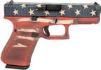 Glock G19 Gen5 Compact Semi-Automatic Pistol 9mm Luger 4.02" Barrel (3)-15Rd Magazines Red, White, & Blue American Flag Finish