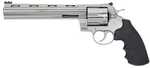 Colt Anaconda Double Action Only Revolver 44 Remington Magnum 8" Barrel 6 Round Capacity Green Front Fiber Optic Sight Black Rubber Grips Stainless Steel Finish