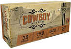 Fiocchi 38CA Cowboy Action 38 Special 158 gr Lead Flat Point 50 Per Box