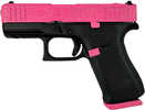 Glock 43X Pistol 9mm Luger 3.41" Barrel 10Rd Pink Slide Black Finish
