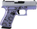 Glock G43X MOS Miss Daisy Pistol 9mm Luger 3.41" Barrel 10Rd Silver Slide Purple Finish