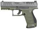 Walther Arms PDP Compact Pistol 9mm Luger 4" Barrel 10Rd Black Slide Green Finish