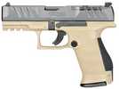 Walther Arms PDP Compact Pistol 9mm Luger 4" Barrel 10Rd Black Slide Tan Finish
