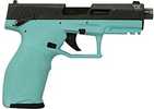 Taurus TX-22 Pistol 22 Long Rifle 4.1" Barrel 16Rd Black Slide Cyan Polymer Finish