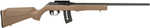 Rossi RS22 Semi-Auto Rifle 22 Winchester Magum Rimfire 21" Barrel (1)-10Rd Mag Fiber Optic Front & Rear Adjustable Sights Coyote Brown Synthetic Stock Matte Black Finish
