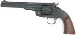 Taylors & Company Top Break Schofield 44-40 Win 6rd 7" Blued Engraved Steel Walnut Grip