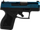 Taurus GX4 Micro-Compact Frame 9mm Luger 10+1 3.06" Satin Black DLC Stainless Steel Barrel, Blue PVD Serrated Alloy Steel Slide, Matte Black Stainless Steel Frame, Textured Grip