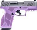 Taurus GX2 9mm Luger 13+1 3.37" Matte Stainless Steel Barrel, Matte Serrated Stainless Steel Slide, Light Purple Polymer Frame w/Picatinny Rail, Polymer Grip