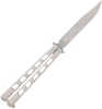 Cold Steel CSFL43Arc Arc Angel Balisong Butterfly 5.45" Folding Clip Point Plain Satin S35VN SS Blade, Aluminum Handle