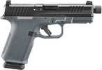Ruger RXM 9mm Luger 15+1 4.50" Black FNC Nitride Threaded Barrel & Alloy Steel Optic Ready/Serrated Slide, Stealth Gray Polymer Frame w/Accessory Rail, RMR/RMSc/DeltaPoint Pro Footprint