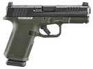 Ruger RXM Compact Frame 9mm Luger 15+1 4" Alloy Steel Black FNC Nitride Barrel & Optic Ready/Serrated Slide, OD Green Polymer Frame w/Accessory Rail, Textured Grip, RMR/RMSc/DeltaPoint Pro Footprint