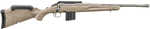 Ruger American II Ranch Full Size 350 Legend 5+1 16.40" Cobalt Cerakote Spiral Fluted Threaded Barrel & Alloy Steel Receiver w/Picatinny Rail, Flat Dark Earth Splatter Adj Comb & LOP Synthetic Stock, Right Hand