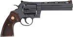 Colt Mfg Anaconda Large 44 Mag 6 Shot 6" Blued Vent Rib Barrel, Cylinder, Drilled & Tapped Steel Frame, Hogue Finger Grooved Grip, Exposed Hammer
