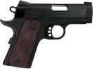 Colt Defender Compact Frame 9mm Luger 8+1 3" Black Steel Barrel, Blued Serrated Steel Slide, Matte Black Cerakote Aluminum Frame w/Beavertail, Black Cherry Tactical G10 Grip, Ambidextrous