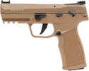 Sig Sauer P322 Compact Frame 22 LR 20+1 4" Black Threaded Barrel, Coyote Tan Cerakote Optic Ready/Serrated Slide, Coyote Tan Polymer Frame w/Picatinny Rail, Polymer Grip, Ambidextrous