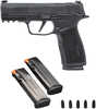 Sig Sauer P365 XMacro Kit 9mm Luger 10+1 3.70" Black Carbon Steel Barrel, Black Nitron Stainless Steel Optic Ready/Serrated Slide, Black Stainless Steel Frame w/Picatinny Rail, Black Polymer Grip, 3 Magazines