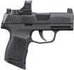 Sig Sauer P365X w/Optic Micro-Compact Frame 9mm Luger 10+1 3.10" Black Steel Barrel, Black Nitron Stainless Steel Optic Ready/Serrated Slide, Black Stainless Steel Frame w/Accessory Rail, Sig ROMEO-RS Compact, Shield RMSc Footprint