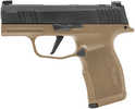 Sig Sauer P365X Micro-Compact Frame 9mm Luger 12+1 3.10" Steel Barrel, Optic Ready/Serrated Slide, Coyote Tan Stainless Steel Frame w/Accessory Rail, Polymer Grip