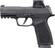 Sig Sauer P365 Xmacro w/Optic Compact 9mm Luger 17+1 3.70" Black Nitron Stainless Steel Serrated w/Optic Slide, Black Stainless Steel Frame w/Beavertail & Picatinny Rail, Xmacro Polymer Grip, Sig ROMEO-X Compact Red Dot