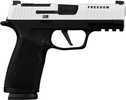 Sig Sauer P365 X-Macro Freedom Series Limited Edition 9mm Luger 17+1 3.70" White Cerakote w/"Freedom" and Flag Engraving Stainless Steel Optic Ready/Serrated Slide, Black Nitron Stainless Steel Frame w/Picatinny Rail, X-Macro Compact Grip