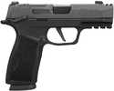 Sig Sauer P365 XMacro COMP Compact 9mm Luger 17+1 3.10" Black Barrel, Black Nitron Stainless Steel Integrated Compensator/Optic Ready/Serrated Slide, Black Stainless Steel Frame w/Beavertail & Picatinny Rail, XMacro Polymer Grip, RMSc Footpr