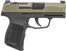 Sig Sauer P365 Micro-Compact 9mm Luger 10+1 3.10" Black Barrel, Moss Green Stainless Steel Optic Ready/Serrated Slide, Black Alloy Frame w/Accessory Rail, Textured Grip, RMSc Footprint