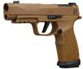 Sig Sauer P365 DH3 Compact 9mm Luger 10+1 3.70" Black DLC Barrel, Coyote Cerakote Stainless Steel Lightening Cut/Optic Ready/Serrated Slide & Frame w/Picatinny Rail, Interchangeable Backstrap Grip, SIG-LOC Compact Footprint
