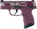 Sig Sauer Exclusive "Black Cherry Roses" P365-380 Handgun 380 Auto 10Rd Magazine 3.1" Barrel Black Manual Safety