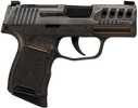 Sig Sauer P365 "Gold Bug" Handgun 9mm Luger 10Rd Magazines(2) 3.1" Black Barrel Tactical Cut Distressed Grey Slide/Brown