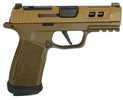 Sig Sauer P365 Two-Tone Brown XMACRO Tacops Handgun 9mm Luger 17Rd Magazines(4) 3.7" Barrel