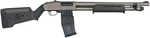 Mossberg 590M 12 Gauge 10+1 18.50" Tungsten Gray Cerakote Barrel & Steel Drilled & Tapped Receiver, Magpul SGA Black Synthetic Stock