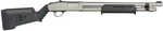 Mossberg 590A1 Professional Series 12 Gauge Pump 3" 6+1 18.50" Silver Marinecote Heavy Walled Barrel, Silver Marinecote Steel Drilled & Tapped Receiver, Magpul SGA Black Synthetic Stock, Ambidextrous