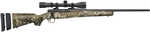 Mossberg Patriot Super Bantam w/Optic Youth 350 Legend 4+1 22" Matte Blued Fluted Threaded Barrel, Matte Blued Drilled & Tapped Receiver, TrueTimber Strata Adj LOP Synthetic Stock, 3-9x40mm Duplex Scope
