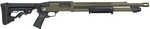 Mossberg 590R 12 Gauge Pump 3" 6+1 18.50" OD Green Cerakote Heat Shield Barrel, OD Green Cerakote Steel Receiver, Black AR Mil-Spec Adjustable Synthetic Stock, Black Magpul Grip