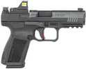 Canik Mete SF One Series w/Optic 9mm Luger 15+1 4.19" Black Barrel, Black Nitride Steel Serrated w/Optic Slide, Black Polymer Frame w/Beavertail & Picatinny Rail, Interchangeable Backstrap Grip