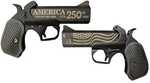 Bond Arms America 250th Anniversary 45 Long Colt/410 Gauge 2 Shot 4.25" Engraved Black Cerakote Stainless Steel Barrel & Frame, Black B6 Resin Grip, Exposed Hammer