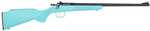 Crickett My First Rifle Gen2 22 LR 1rd 16.10" Blued Single Shot Barrel, Drilled & Tapped Receiver, Blue w/Gold Webbing Fixed Synthetic Stock