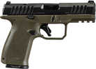 Rost Martin RM1C *CA Compliant Compact 9mm Luger 10+1 4" Black Match Grade Barrel, Black Nitron Steel Serrated w/Optic Slide, OD Green Polymer Frame w/Picatinny Rail, Interchangeable Backstraps Grip