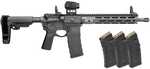 Springfield Armory SAINT Victor V2 Gear Pac 5.56 NATO 30+1 11.50" Black Melonite Barrel, M-LOK Handguard, Black Hardcoat Anodize Aluminum Receiver w/Picatinny Rail, Black Polymer SB Tactical SBA3 Brace, B5 P Type 23 Grip